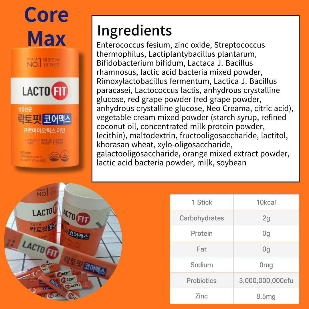 Lacto-Fit Probiotics Core Max 2g X 60 sticks