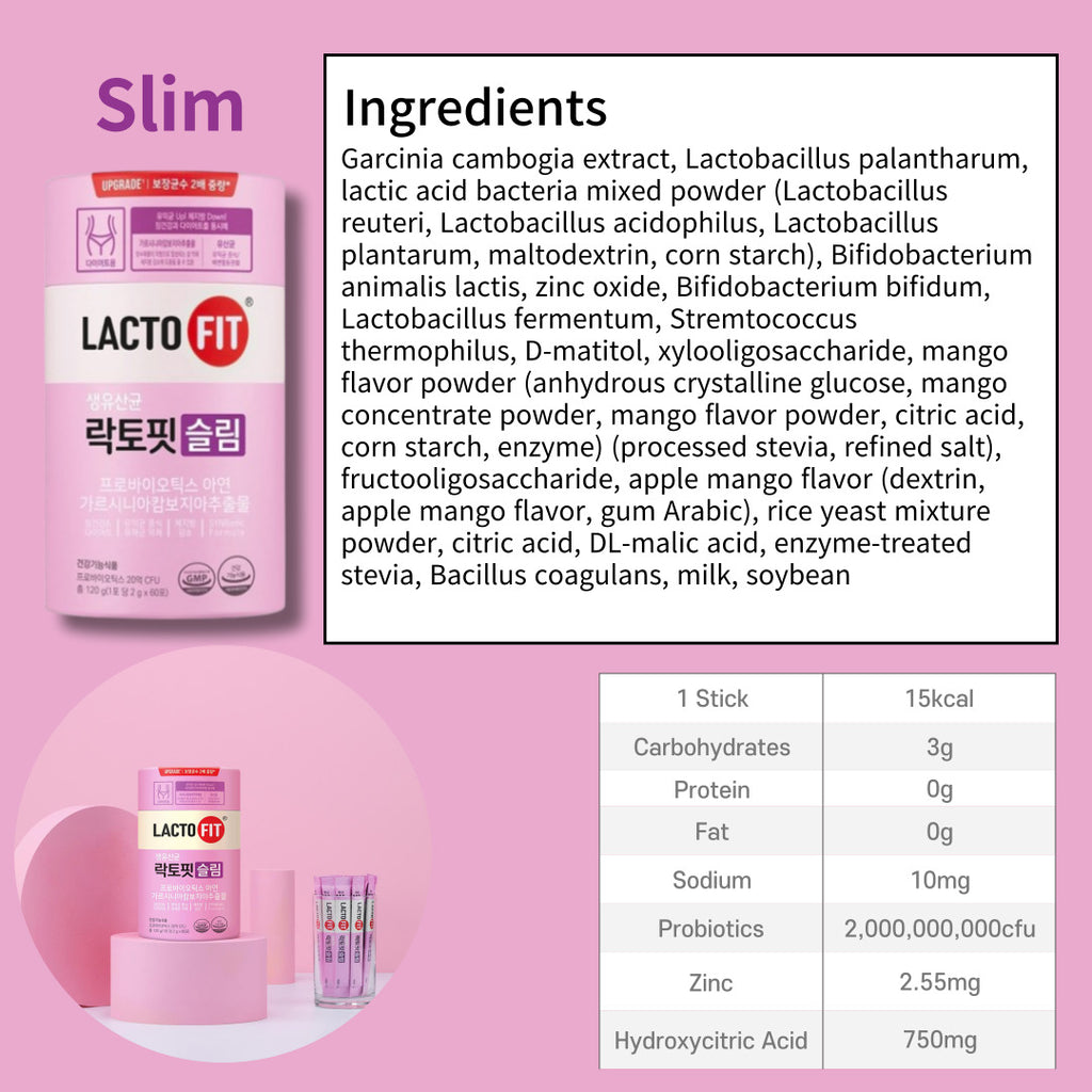 Lacto-Fit Probiotics Slim 2g X 60 sticks