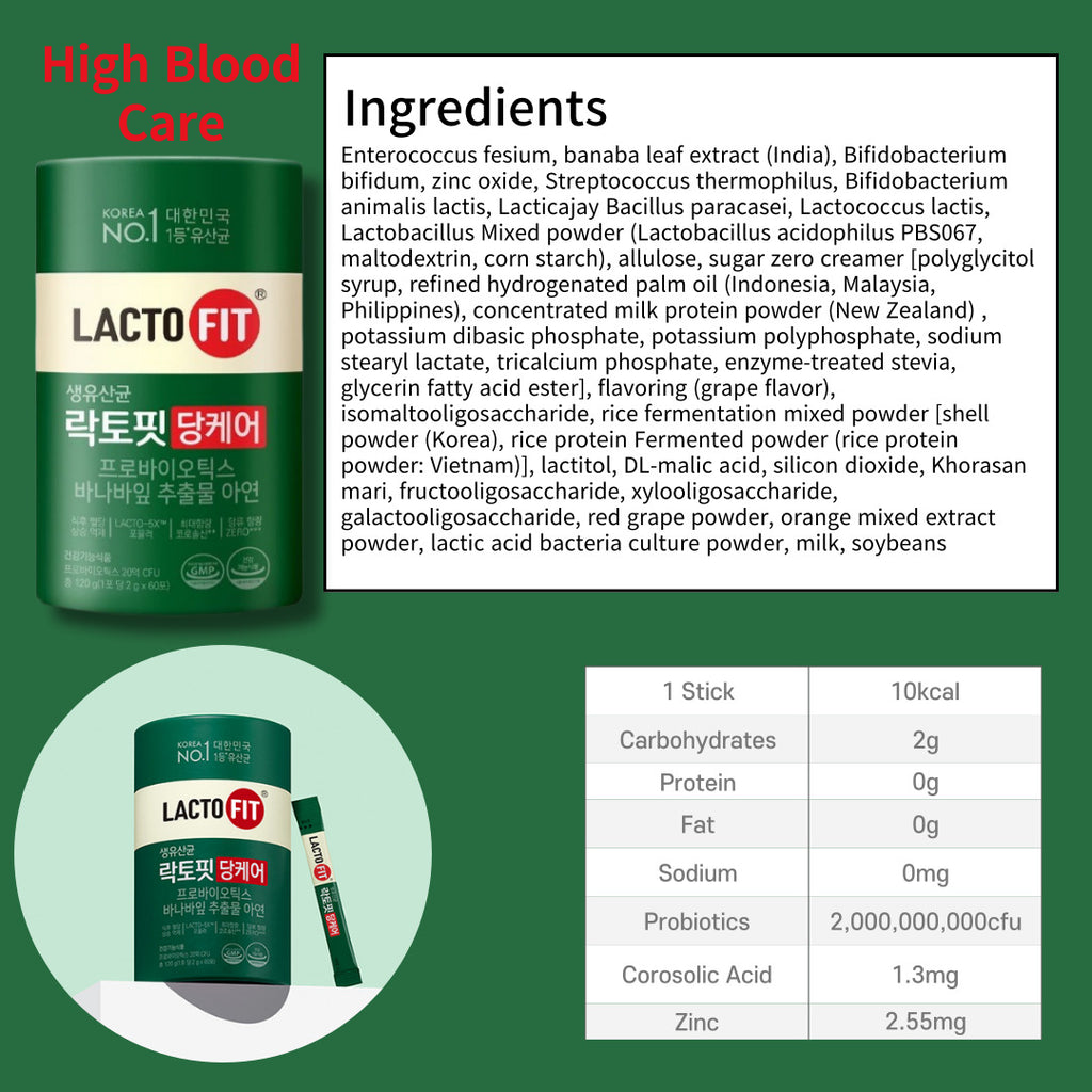 Lacto-Fit Probiotics High Blood Sugar Care 2g X 60 sticks