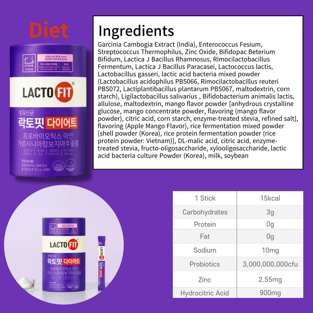 Lacto-Fit Probiotics Diet 2g X 60 sticks