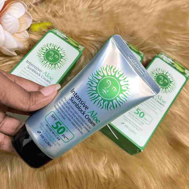 3W Clinic Intensive Aloe Sunblock Cream SPF 50+ PA++++ 70ml