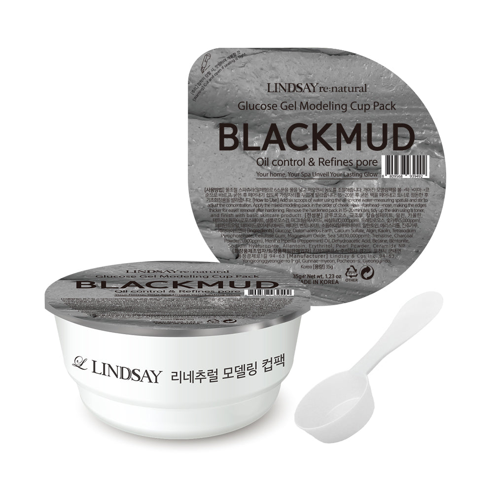 Lindsay Calming Herb Modeling Mask Cup Pack - Black Mud 28g
