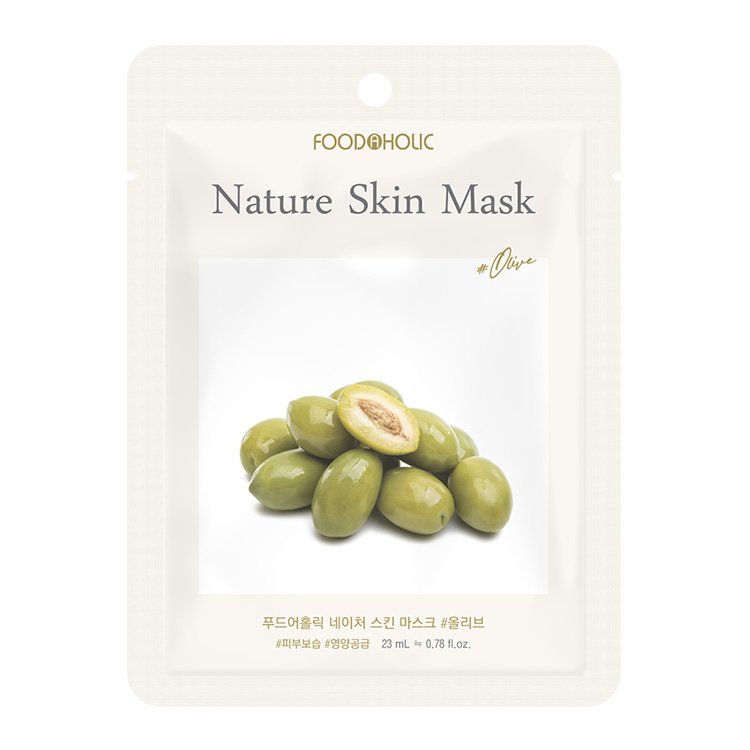 Foodaholic Nature Skin Mask Olive 1ea