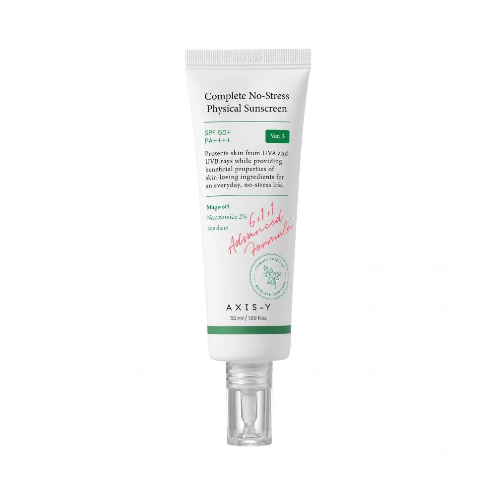 AXIS-Y Complete No-Stress Physical Sunscreen SPF50+ PA++++ 50ml