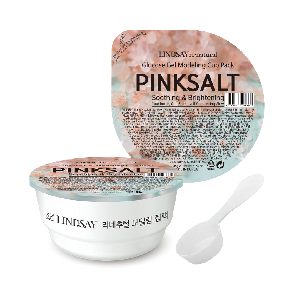 Lindsay Calming Herb Modeling Mask Cup Pack - Pink Salt 28g